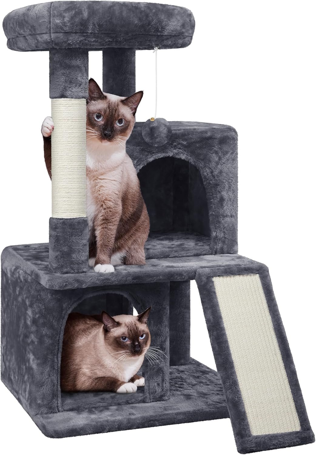 Yaheetech 36in cat tree with large perch and scratching board